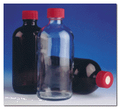Bottle, with Septa, Amber Glass, with 24 mm Cap, Pre-Cleaned to EPA Standards, 8 oz../250 mL