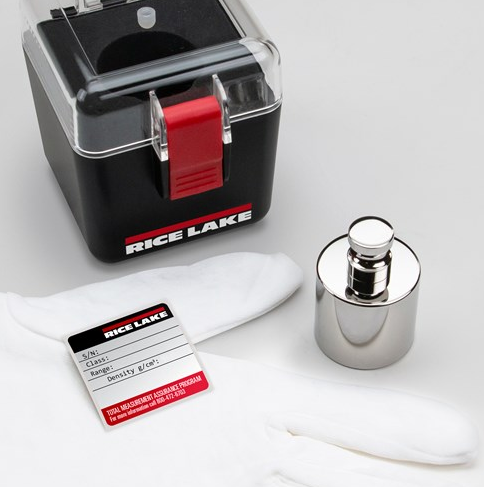 Weight Kit, Screw Knob 2 kg ASTM Class 1 Stainless Steel Polished, Density 7.95 g/cm3, Rice Lake Weighing Systems,