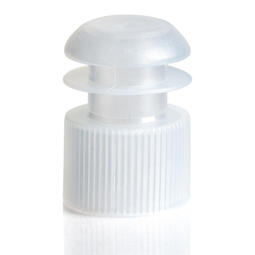 Flange Cap (LDPE) Natural, 16 mm, 1000/PK, Globe Scientific, 116152C