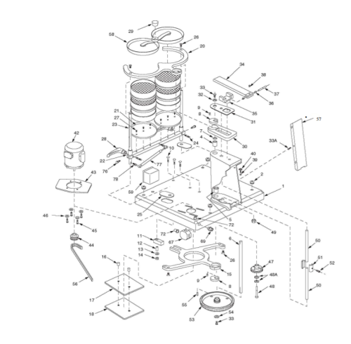 W.S. Tyler (Registered) Lock Nut 1/2" -13 for RX-29, RX-30 & RX-94, Part 49 on Diagram, ZF10222