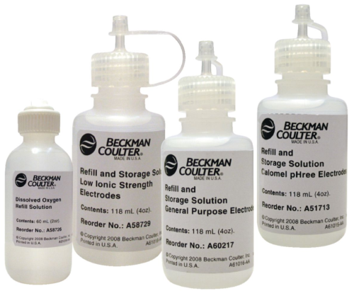Filling Solution for Low Ionic Strength Electrodes, Beckman-Coulter, 4 x 100 mL Bottles/EA