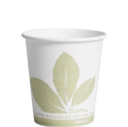 Solo Bare Wax-Coated Paper Cup, 3 oz., 5000/CS, 44BB-JD110