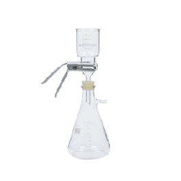 Filtration Unit Complete, 47 mm, with No. 8 Stopper Connection & Fritted Glass Support.