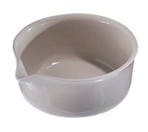 Evaporating Dish, Porcelain, Vertical-Walled, with Lip and Spout, 100 mL, 66221 (Replaement for 60221)