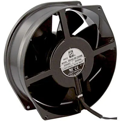 Furnace Exhaust Fan, 230 Vac, 172 x 55 mm, Round for Ash Fusion System