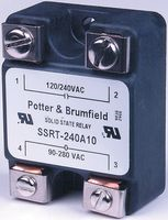 Solid State Relay, SPST-NO, 25 A, 280 Vrms, Panel, Screw Terminals, Zero Crossing Mode