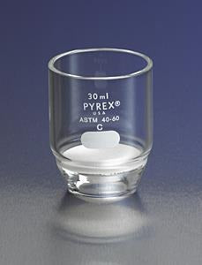 Gooch Crucibles, Glass