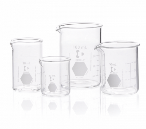 Beaker, Borosilicate Glass, Low Form Griffin, 800 mL, 14000-800