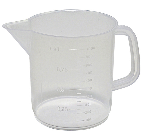 Beaker, Low Form with Handle, Polypropylene, 1000 mL, Dynalon, 326495-1000