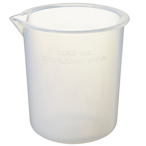 Nalgene Beaker, Griffin Low-Form, Perfluoroalkoxy Alkane (PFA) 50 mL, 6/CS, 1510-0050