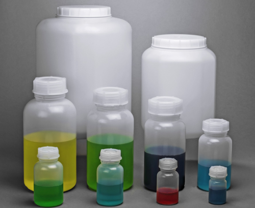 Bottle, Wide-Mouth, Low-Density Polyethylene (HDPE) with Polypropylene (PP) Screw Closure, 100 mL, EA or 12/PK, Bel-Art Products, F10906-0100