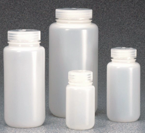 Nalgene Bottle, Wide-Mouth, IP2, High-Density Polyethylene (HDPE) with Polypropylene (PP) Cap, 250 mL, EA, 12/PK or 72/CS, Thermo Scientific, 2199-0008