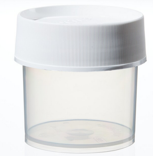 Nalgene Jar, Straight-Side, Wide-Mouth, Polypropylene Copolymer (PPCO) with White Polypropylene (PP) Screw Closure, 125 mL, EA, 12/PK or 36/CS, 2118-0004