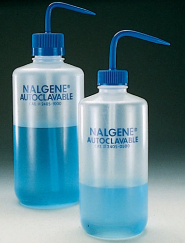 Nalgene Wash Bottle, Narrow-Mouth, Polypropylene Copolymer (PPCO) with Polypropylene (PP) Closure/Stem/Draw Tube, 1000 mL, Thermo Scientific, 2405-1000