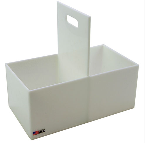 Bottle Carrier, High Density Polyethylene, 2 Place for 2000 mL Bottles, Dynalon Labware, 165044