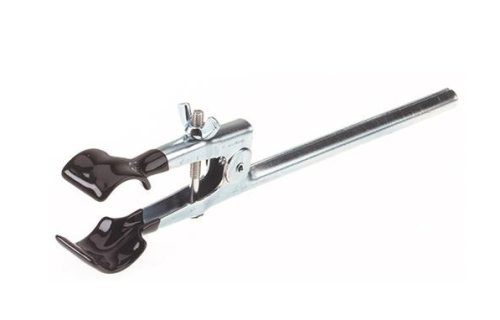 Extenision Clamp, Bunsen Round Jaw, 3/8 in. to 1-3/8 in., 8 in. Length, Humboldt Manufacturing, H-8562