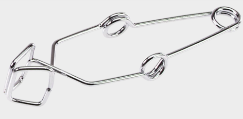 Clamp, Test Tube, Stoddard with Finger Grips, Rectangular Jaw Opens to 1 1/4 in., 6 in. Length, Humboldt Manufacturing, H-8595
