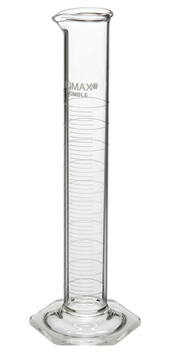Graduated Cylinder, Calibrated To Deliver, Educational Grade, 50 mL, 1 mL Graduation Intervals, 20025K-50