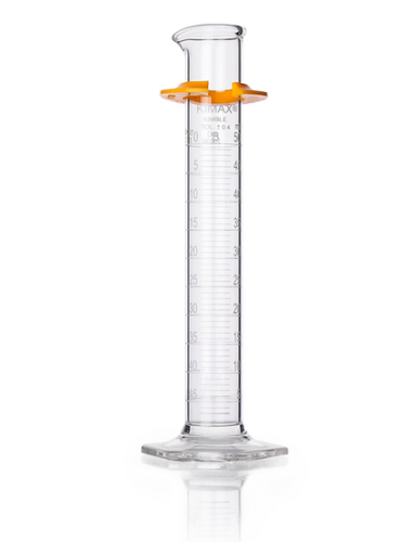 Graduated Cylinder, Calibrated To Deliver, Double Metric Scale, Class B, 10 mL, 0.2 mL Graduation Intervals, 20030-10