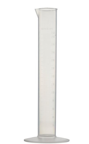 Nalgene Graduated Cylinder, Economy, Polypropylene (PP) 250 mL, 3664-0250