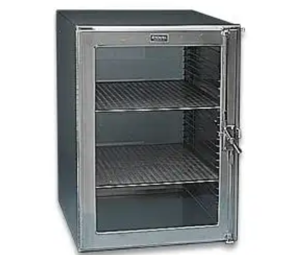 Stainless Steel Desiccating Cabinet, Manual Pressure/Vacuum Relief Valve, Stackable, with 2 Shelves, 19-3/4 in. H x 15-3/4 in. W x 21-3/4 in. D, Boekel, 1344