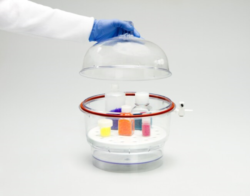 Nalgene Desiccator, Polycarbonate, 250 mm I.D. For Vacuum and non-Vacuum applications, Uses 230 mm Plate (Sold Separately), 5311-0250.