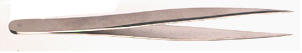 Forceps, Dumont, Stainless Steel, Very Sharp Fine Points, Straight, 4-3/4 in.