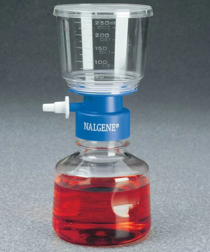 Filter Units - 250-ml Capacity, MF75 Series, PES Membrane, Polystyrene Housing, 168-0045