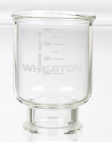 Filtration Funnel, Glass, 47 mm, 300 mL, for Fritted Holder