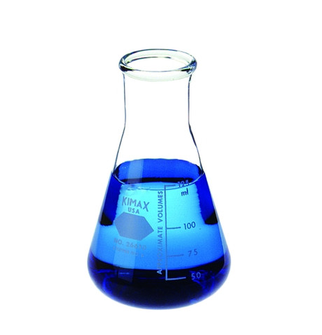 Flask, Wide Mouth Erlenmeyer, Heavy Duty, Borosicilate Glass, 250 mL, 12/PK K26650