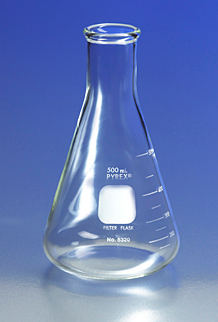 Flask, Pyrex, Filtering, Heavy Wall, Graduated, 250 mL, Corning 5320-250