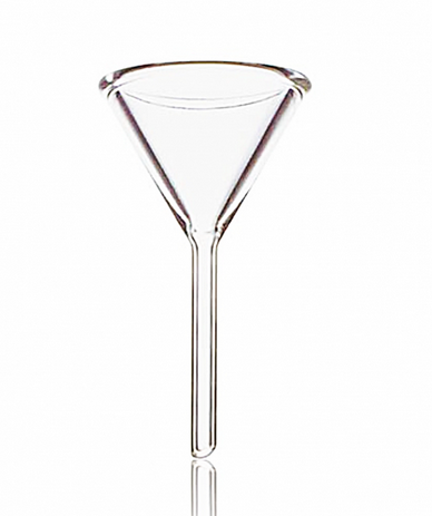 Funnel, 75 mm Top, Glass, Short Stem, 58 degree Angle, 28950-75