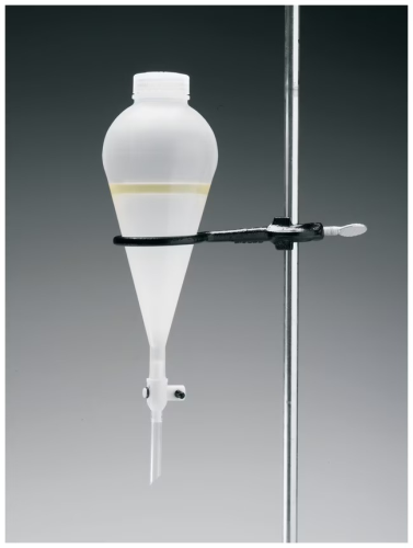 Nalgene Funnel, Separatory, Polypropylene, Pear Shape, with Teflon TFE Plug, 250 mL, 4300-0250