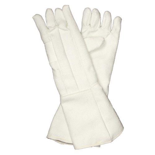 Zetex Gloves, 23 in., Temperature Resistant, Provides Hand Protection for High Temperature Applications with Non-Asbestos Zetex fabric, Package of 1 Pair