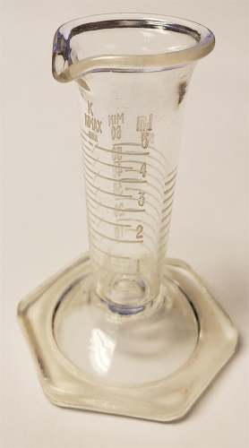 Conical Pharmaceutical Graduate, Dual Scale, 5 mL / 60 Minim (Sold by Each), 60345-60