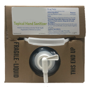 Hand Sanitizer, 75% Isopropyl Alcohol Based, 10 L Cubitainer, Ricca, R4219000-20F [3, UN 1219, P.G. II]