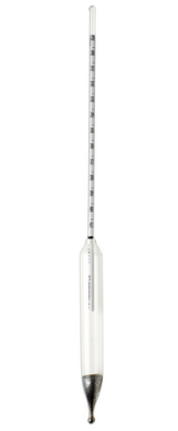 Hydrometer, Baume Heavy, 9 to 21 Range, 0.1 Subdivisions, 305 mm L