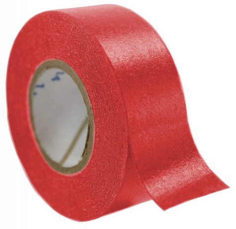 Time Tape, Red, 3/4 x 500 in.