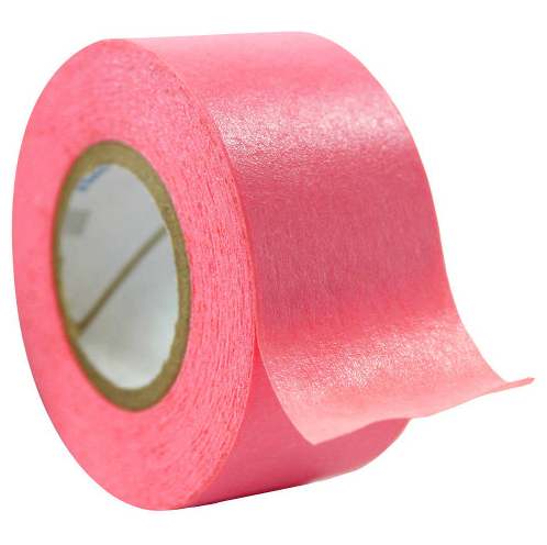 Label Tape, Rose, Pressure Sensitive, 1 in. Width (Roll of 500 inch)
