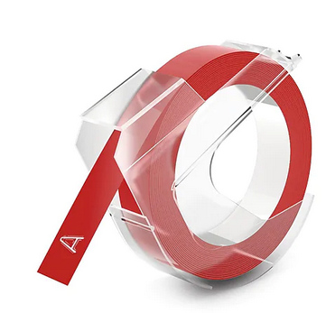 DYMO, Red Tape, GLOS 1/2 in. x 12 ft. [REPRESENTATIVE IMAGE]