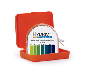 Hydrion MicroFine pH Paper Measures pH Range of 7.9-9.7