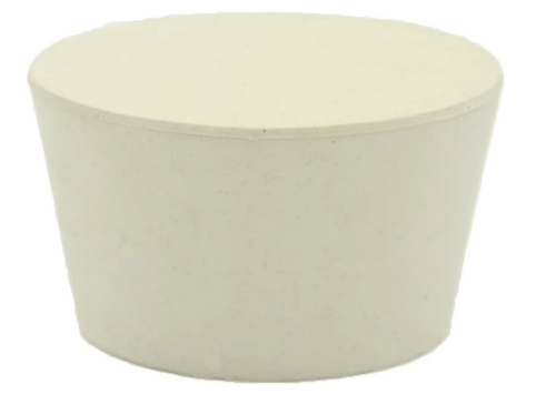 Amber Rubber Stopper, # 13, Solid
