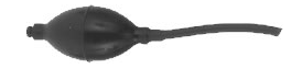 Atomizer/Aspirator Rubber Bulb with 4 in. Tubing on One End, 75 cc Capacity, 6 mm Bore