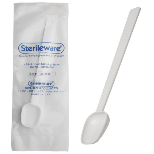 Sample Spoon, PS, Sterile, Disposable, 1 Teaspoon (Case of 200)