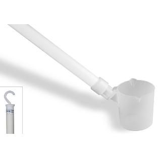 Dipper, Economy, 6 ft. HDPE Handle with 500 mL PP Cup and Hook for Hanging, Bel Art, F36785-0016