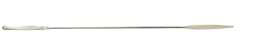 Spatula, Micro, Stainless Steel Wire, One End Rounded, One End Tapered, Flat Ends 2 in. Long, 0.103 in. Wire Diameter, 8 in. Total length.