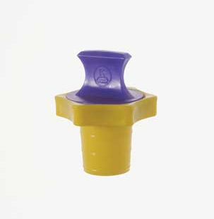 Stopper, Linear High-Density Polyethylene, Enlarged Top, # 22, 28160R-22