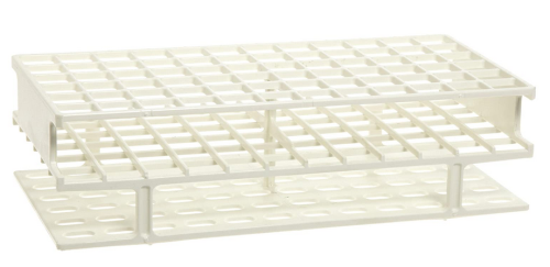 Unwire Test Tube Racks, 13 mm Tube Size, White, 200 mm L x 102 mm W x 57 mm H, 6 x 12 Array, 5970-0013