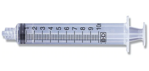 Syringe Only, Sterile, Disposable, 10 cc, 100/PK