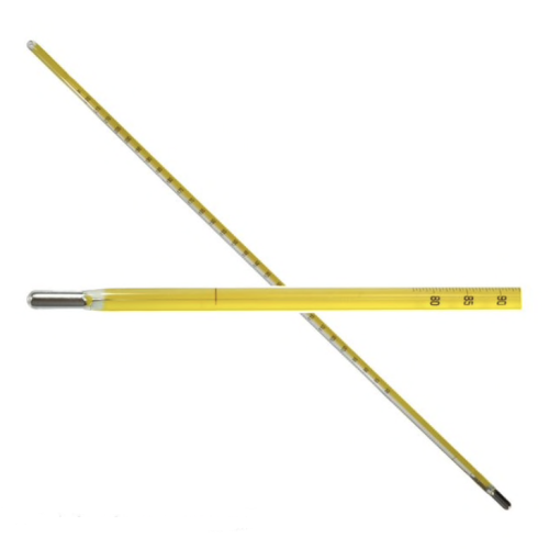 Thermometer, Density (Wide Range), 420 mm Length, -20 to 102 Degrees C, 0.2 Degrees C Subdivisions, Total Immersion, ASTM 12C [REPRESENTATIVE IMAGE]